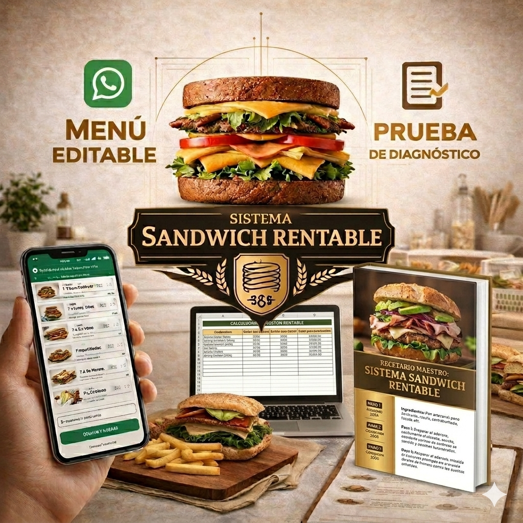 SISTEMA SANDWICH RENTABLE + 5 BONUS DE REGALO